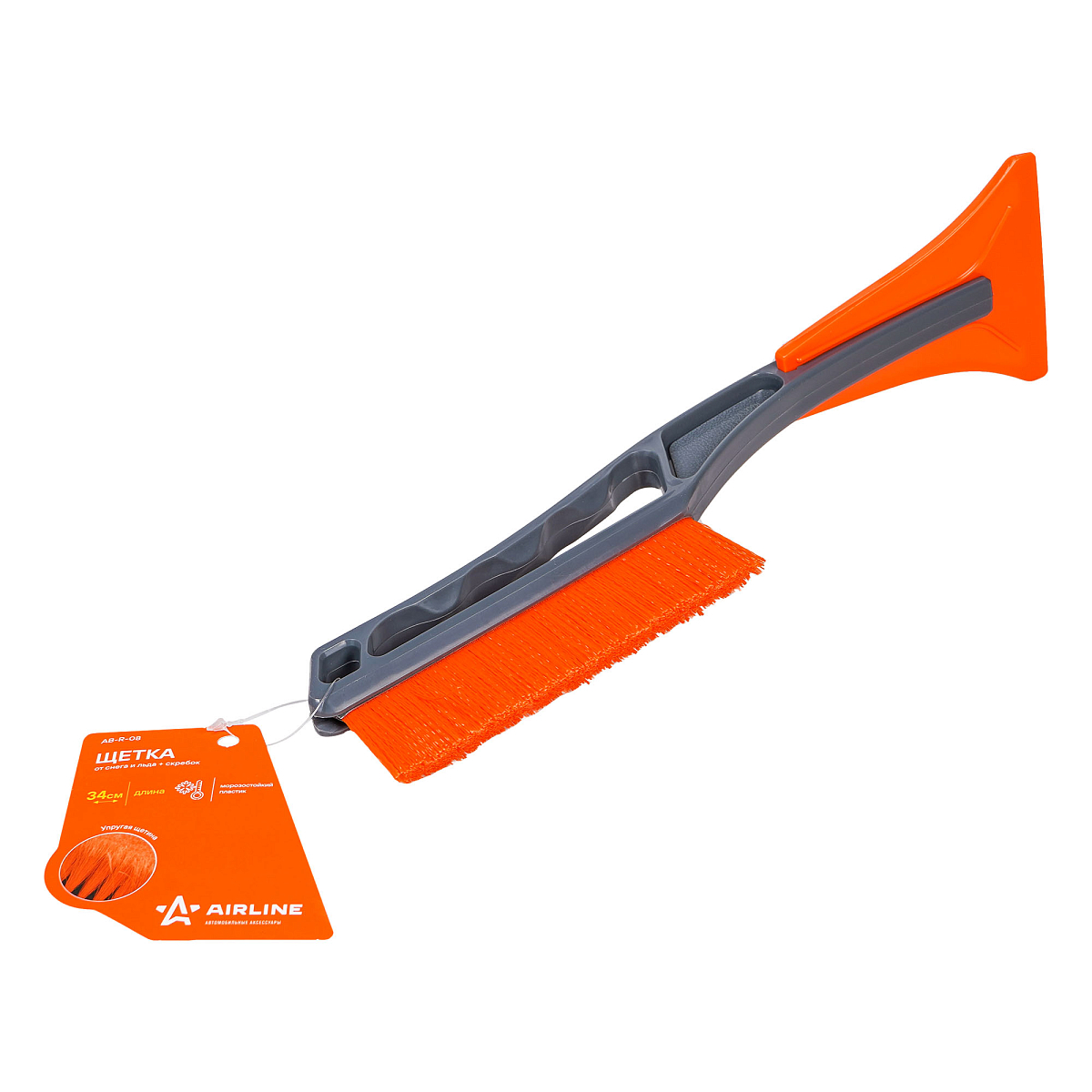 Щетка от снега и льда + скребок (34 см)