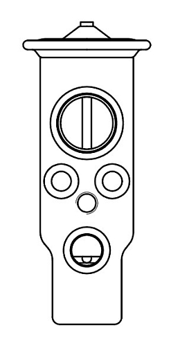 Клапан расширительный кондиционера (ТРВ) для автомобилей Outlander XL (06-)/Lancer X (07-)/ASX (10-)
