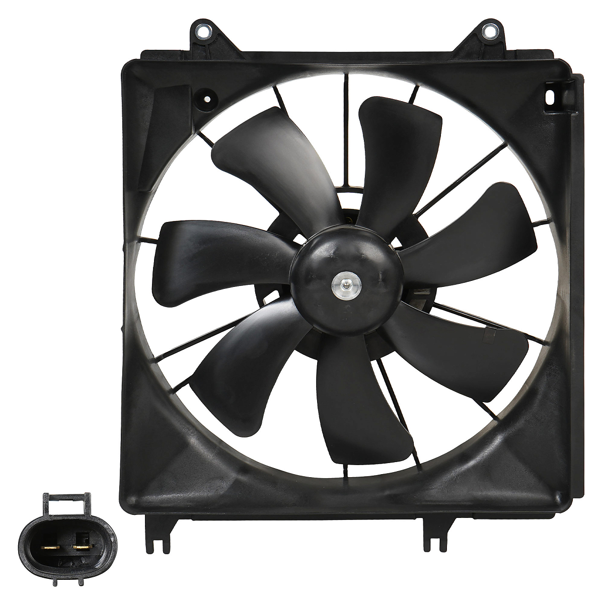 Электровентилятор охлаждения для автомобилей Suzuki SX4 (06-) (с кожухом)