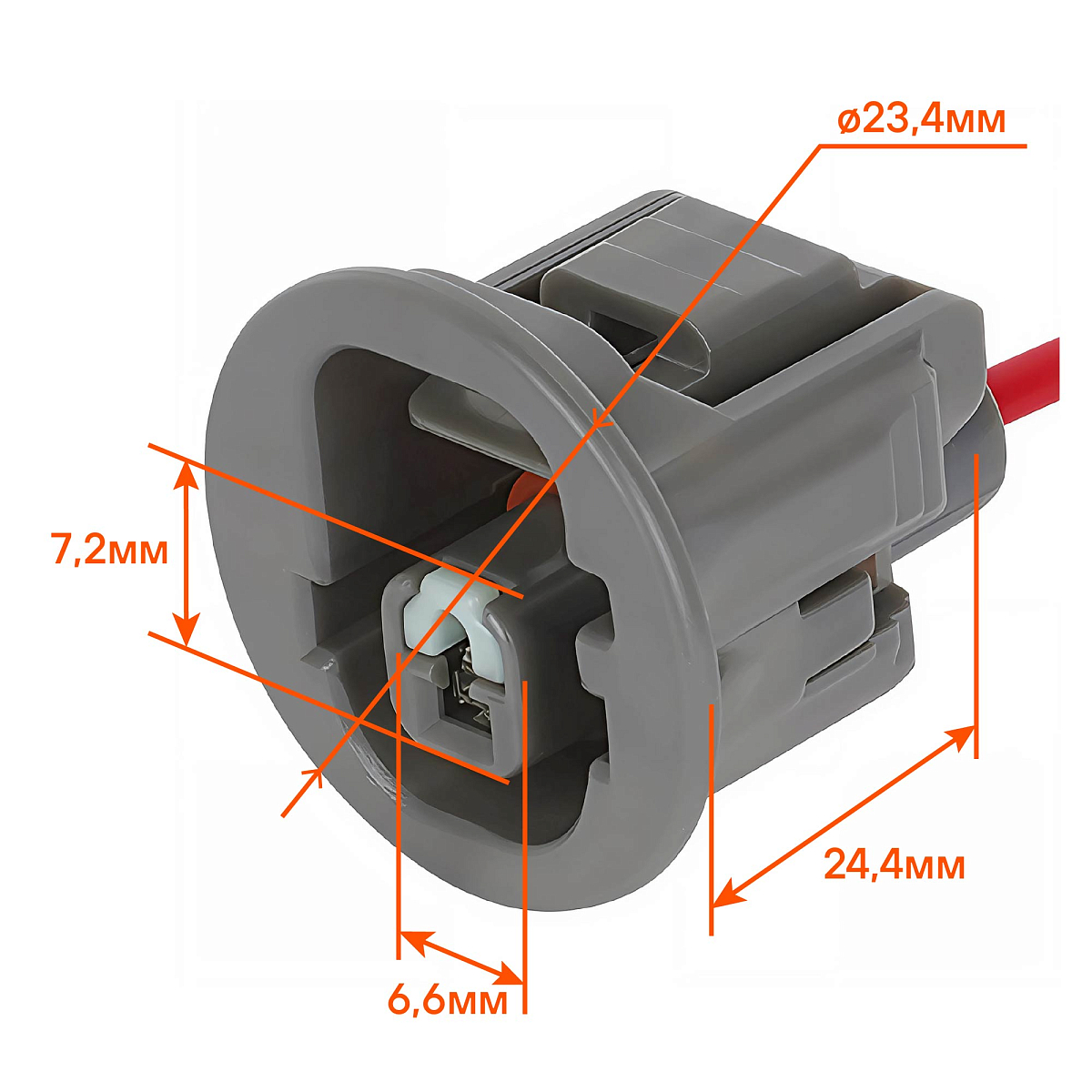 Разъём 1 pin с проводами для датчика давления масла Toyota