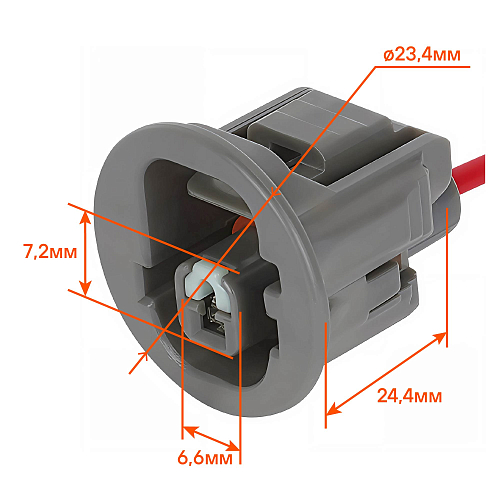 Разъём 1 pin с проводами для датчика давления масла Toyota