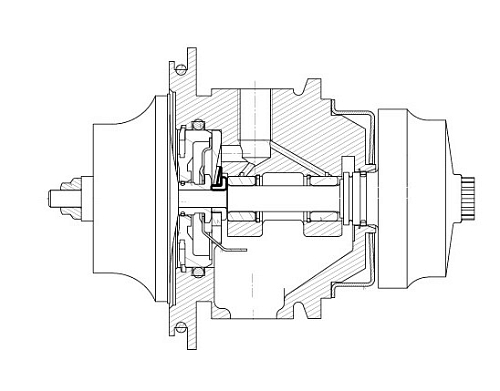 Картридж турбокомпрессора для а/м КАМАЗ/ПАЗ Cummins 4ISBe/4ISD Е-3,4 (HE221W)
