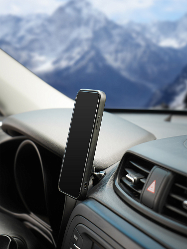 Держатель для телефона автомобильный на торпедо магнитный анодированный