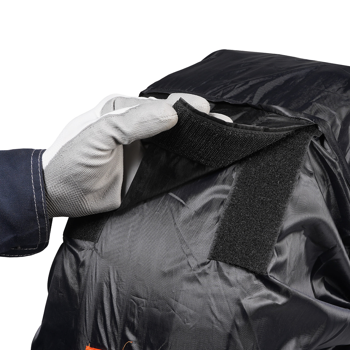 Чехлы для колес, размер R 13-17", комплект 4 шт., цвет черный/оранжевый