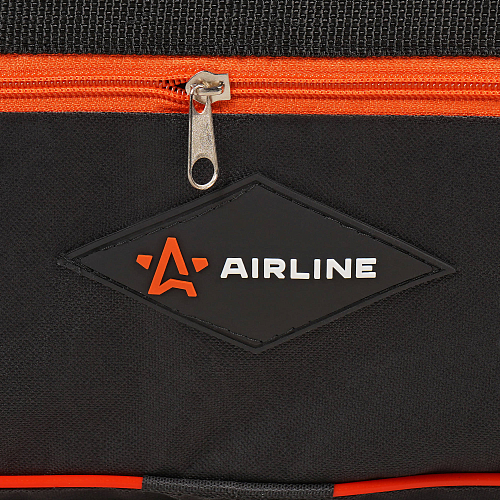 Сумка дорожная автомобильная, средняя (49*24*20 см), черн./оранж.