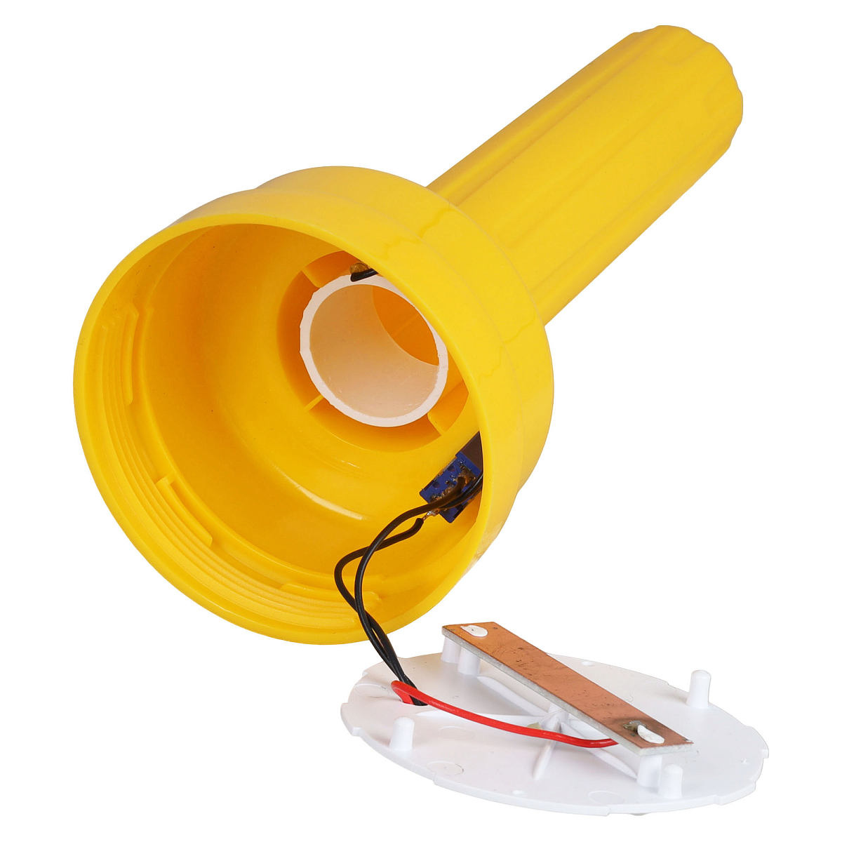 Фонарь сигнальный светодиодн. ФС-41.У, 250/85мм с фотоэл-том для конусов/вех/барьер.,столб., пластик, красн.