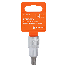 Головка торцевая 1/2"DR со вставкой SPLINE M9, L=55мм