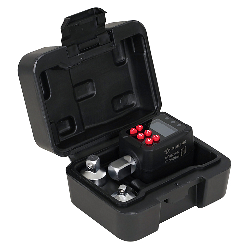 Адаптер динамометрический цифровой 1/2" 17-340Нм, с переходниками (1/4", 3/8"), кейс