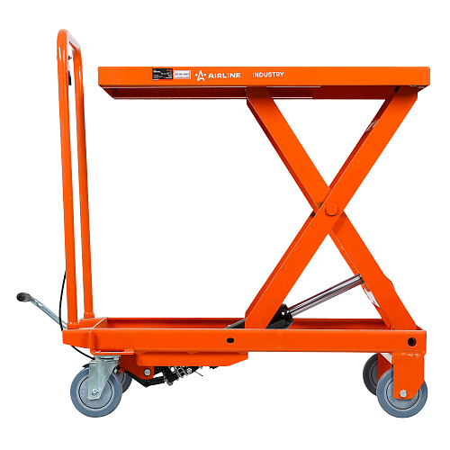 Стол подъемный гидравлический г/п 500кг 290-850мм передвижной, платформа 800х500мм