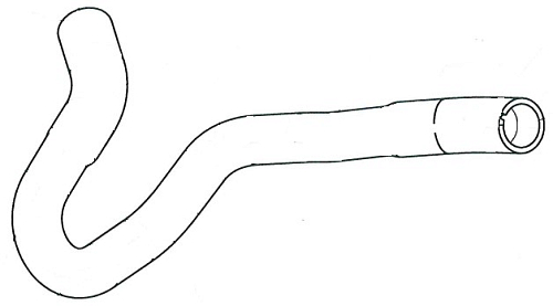 Патрубок охл. для а/м Ford Mondeo III (00-) 1.8i/2.0i верх. (EPDM, 1 шт.)