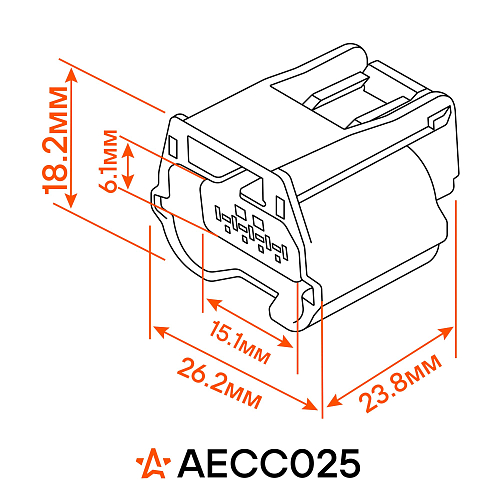 Разъём 4 pin с проводами для датчика кислорода Лада, Renault