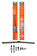 Щетка стеклоочистителя 250 мм (10") задняя бескаркасная, 8 адаптеров