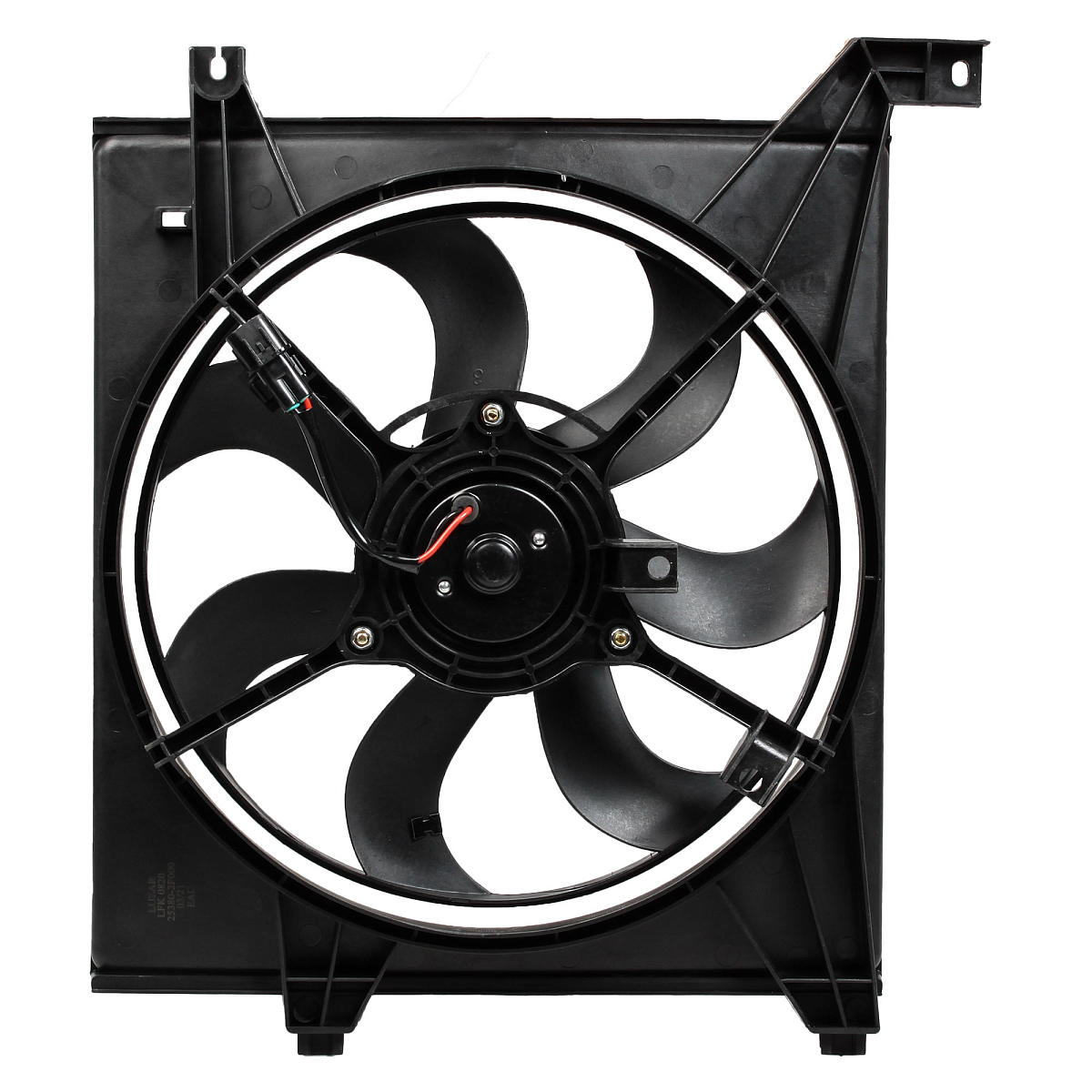 Электровентилятор охлаждения для автомобилей KIA Cerato I (04-) 1.6i/2.0i (с кожухом)