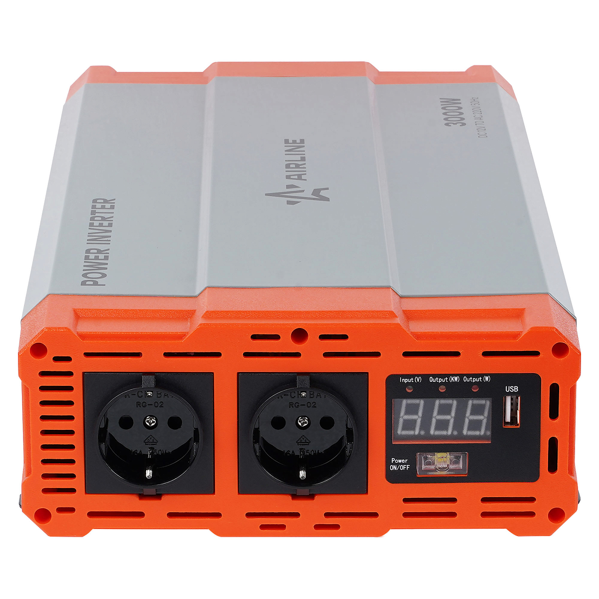 Инвертор автомобильный 12В-220В, 3000 Вт