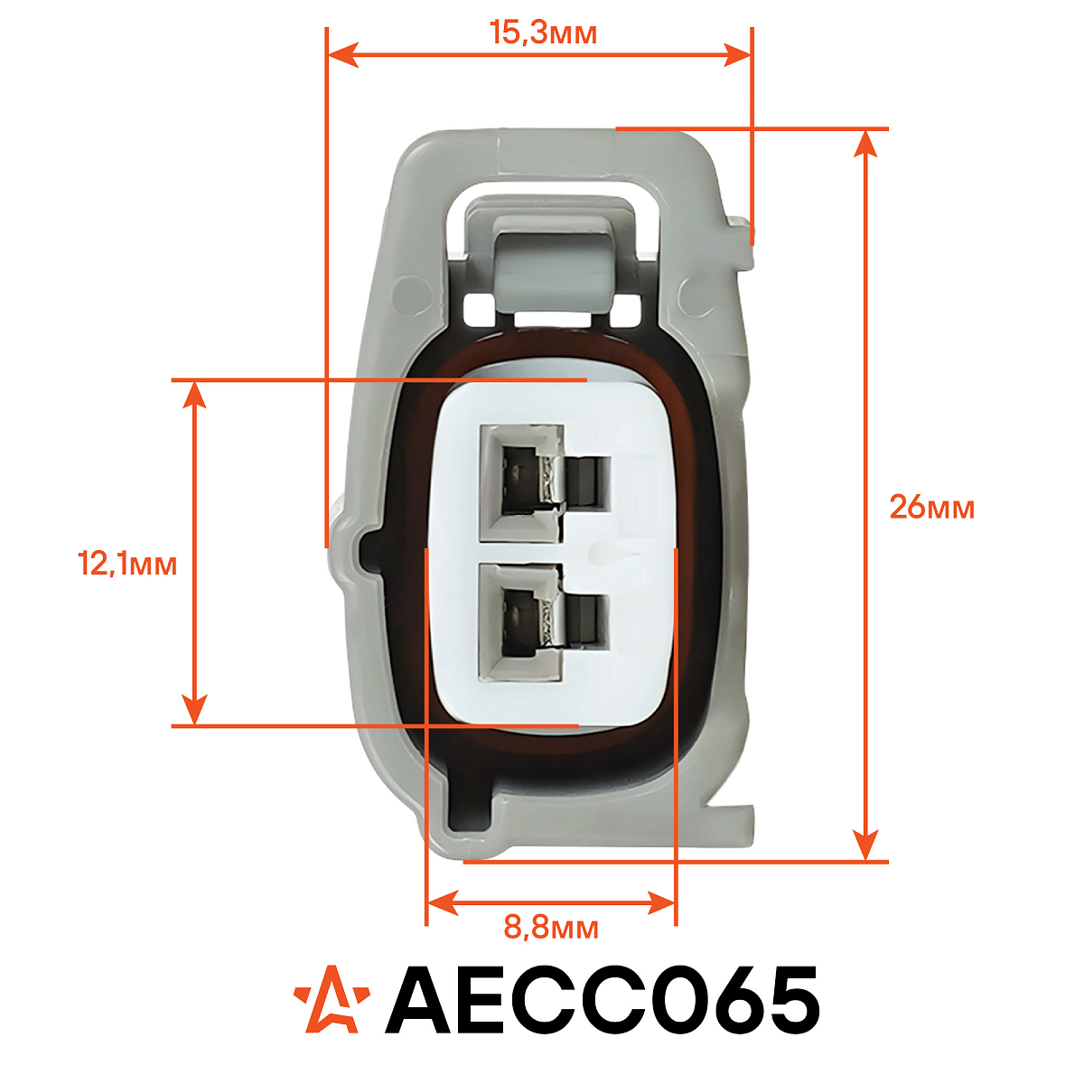 Разъём 2 pin с проводами для датчика детонации Toyota Corolla, RAV4, Camry