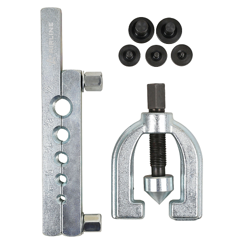 Инструмент для развальцовки труб D=3/16-1/2, набор 7пр.