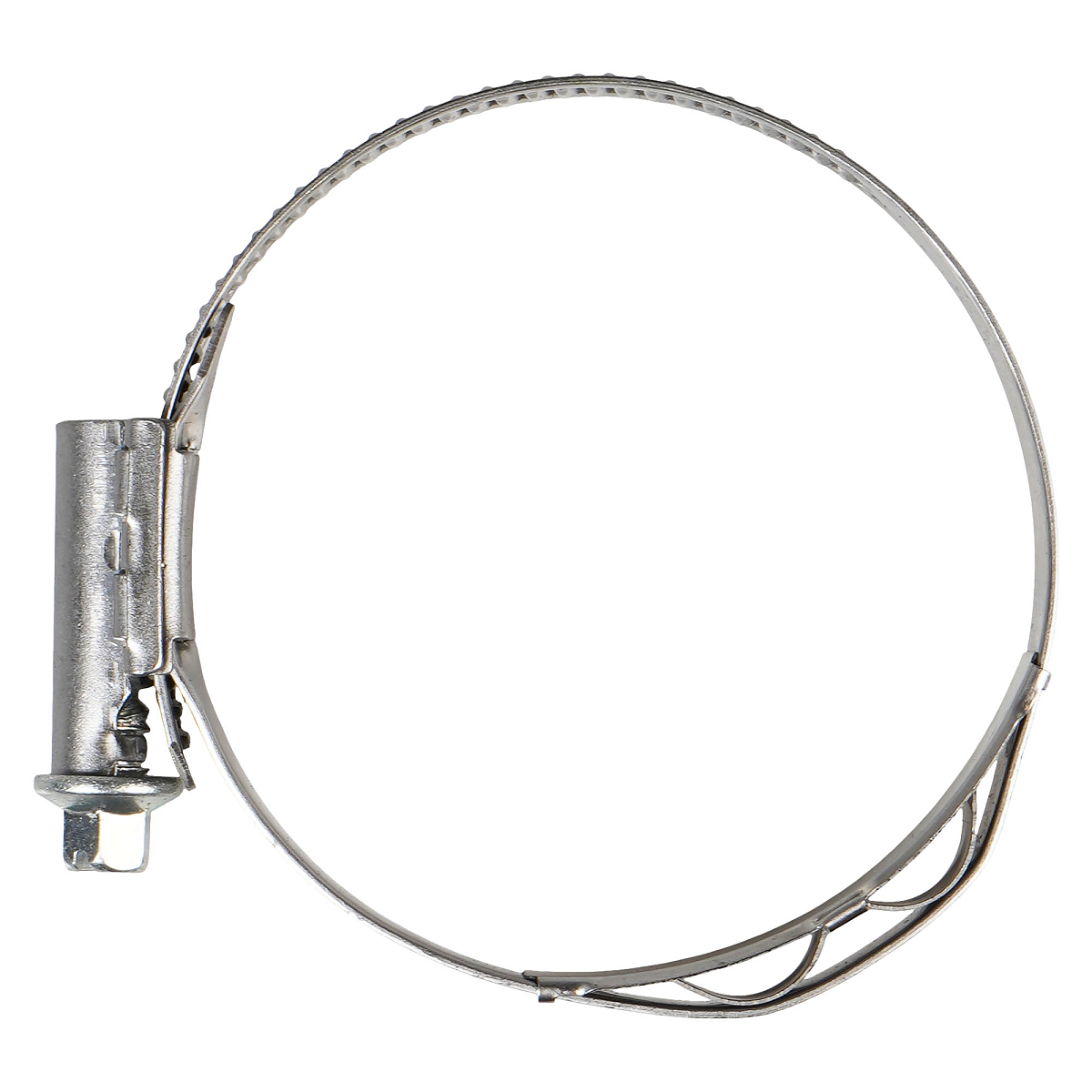 Хомут червячный 50-70/12мм с пружинной вставкой, W2 (нерж.)