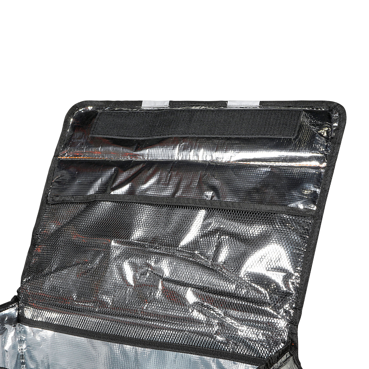 Сумка-холодильник (термосумка) для пиццы, 55л, 47*47*25см, быстрый доступ, оранжевая