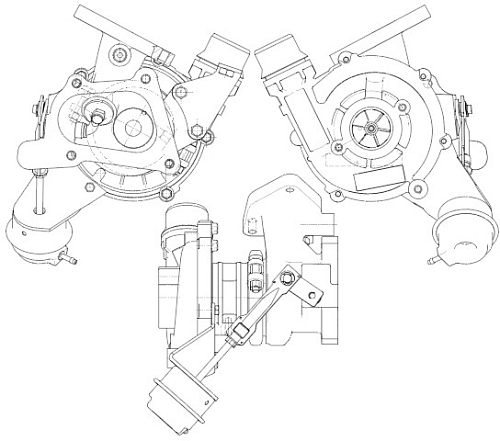Турбокомпрессор для а/м Renault Master (10-) 2.3D [M9T]