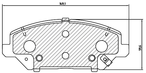 Колодки тормозные дисковые передние (керамические) для автомобилей Kia Ceed (18-) [серия PRO]