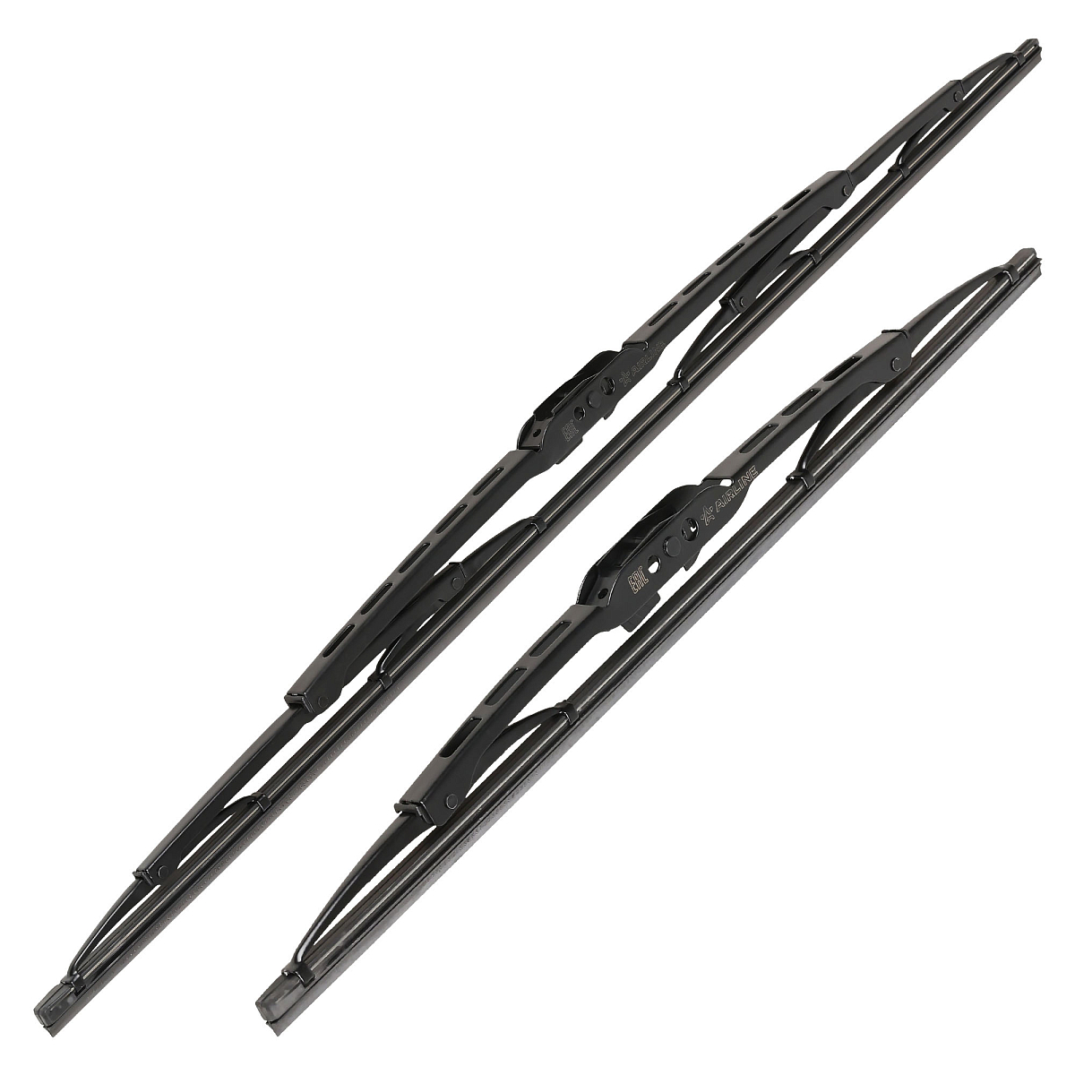 Щетки стеклооч комплект (2 штуки) 600/450мм (24"/18") каркасные с креплением "Крючок 9х3, 9х4 мм" (AWBJ009) МП-серия