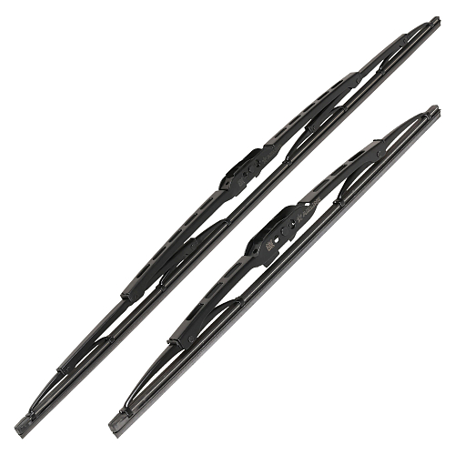 Щетки стеклооч комплект (2 штуки) 600/450мм (24"/18") каркасные с креплением "Крючок 9х3, 9х4 мм" (AWBJ009) МП-серия