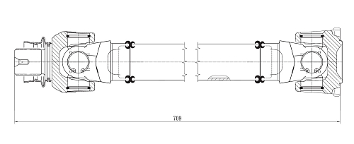 Карданный вал в сборе для автомобилей BMW X5 F15 (13-)/E70 (07-)/X6 F16 (14-)/E71 (08-) передний
