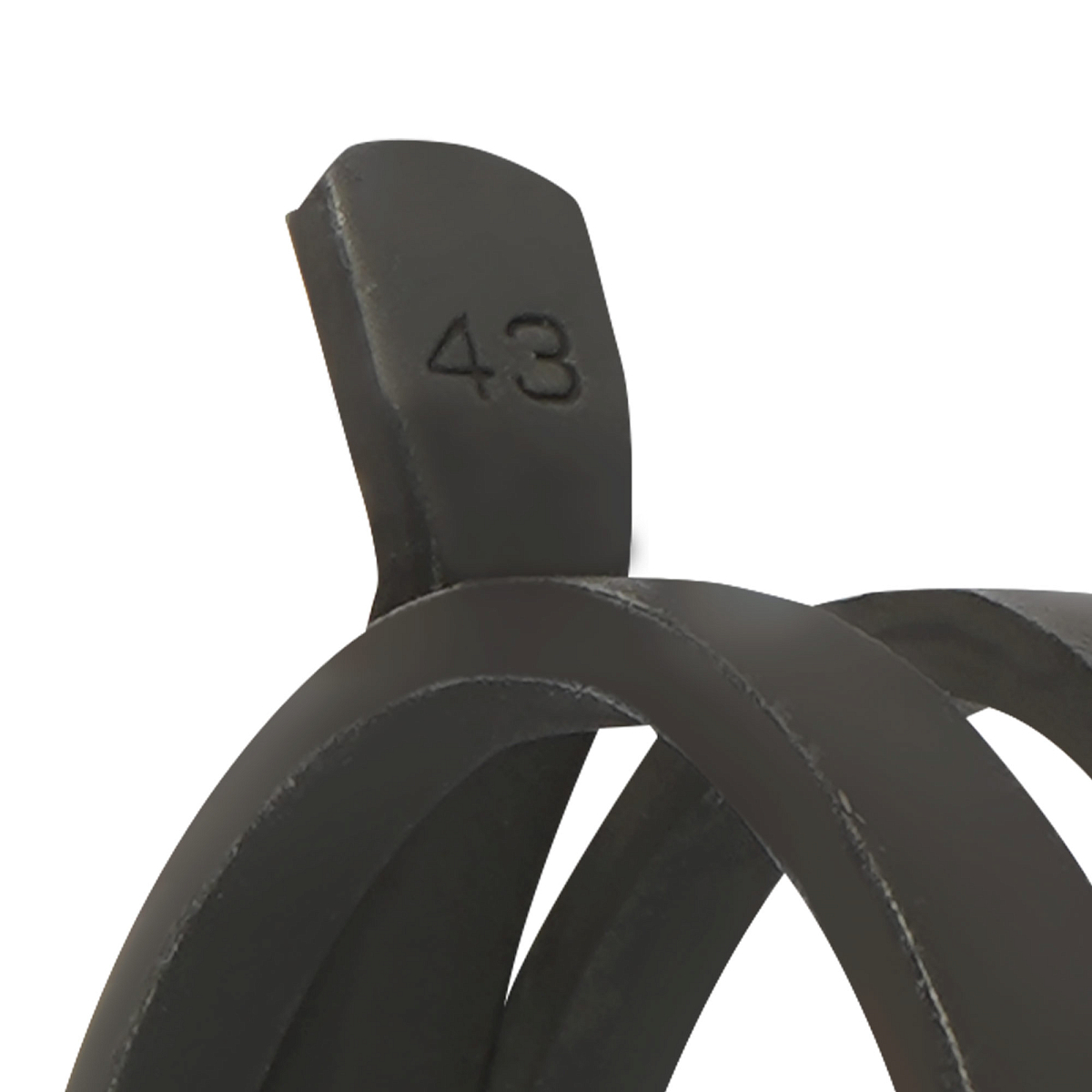 Хомут пружинный 43 (37,9-45,5/12мм), мин.41,5мм, самозажимной, хром-цинк(dacromet),черный