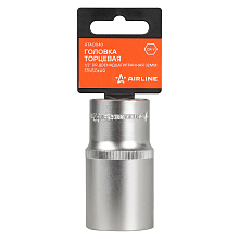 Головка торцевая 1/2"DR двенадцатигранная 32мм, L=78мм пласт.подвес