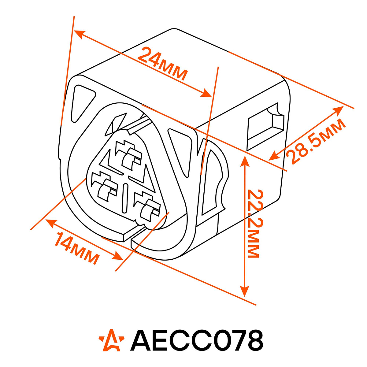 Разъём 3 pin с проводами для катушки зажигания BMW, Peugeot, Citroen