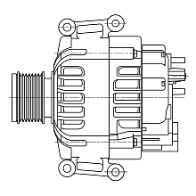 Генератор для автомобилей Mercedes-Benz C W204 (07-) 1.8T 120A