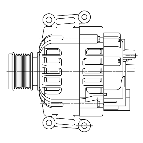 Генератор для автомобилей Mercedes-Benz C W204 (07-) 1.8T 120A