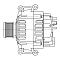 Генератор для автомобилей Mercedes-Benz C W204 (07-) 1.8T 120A