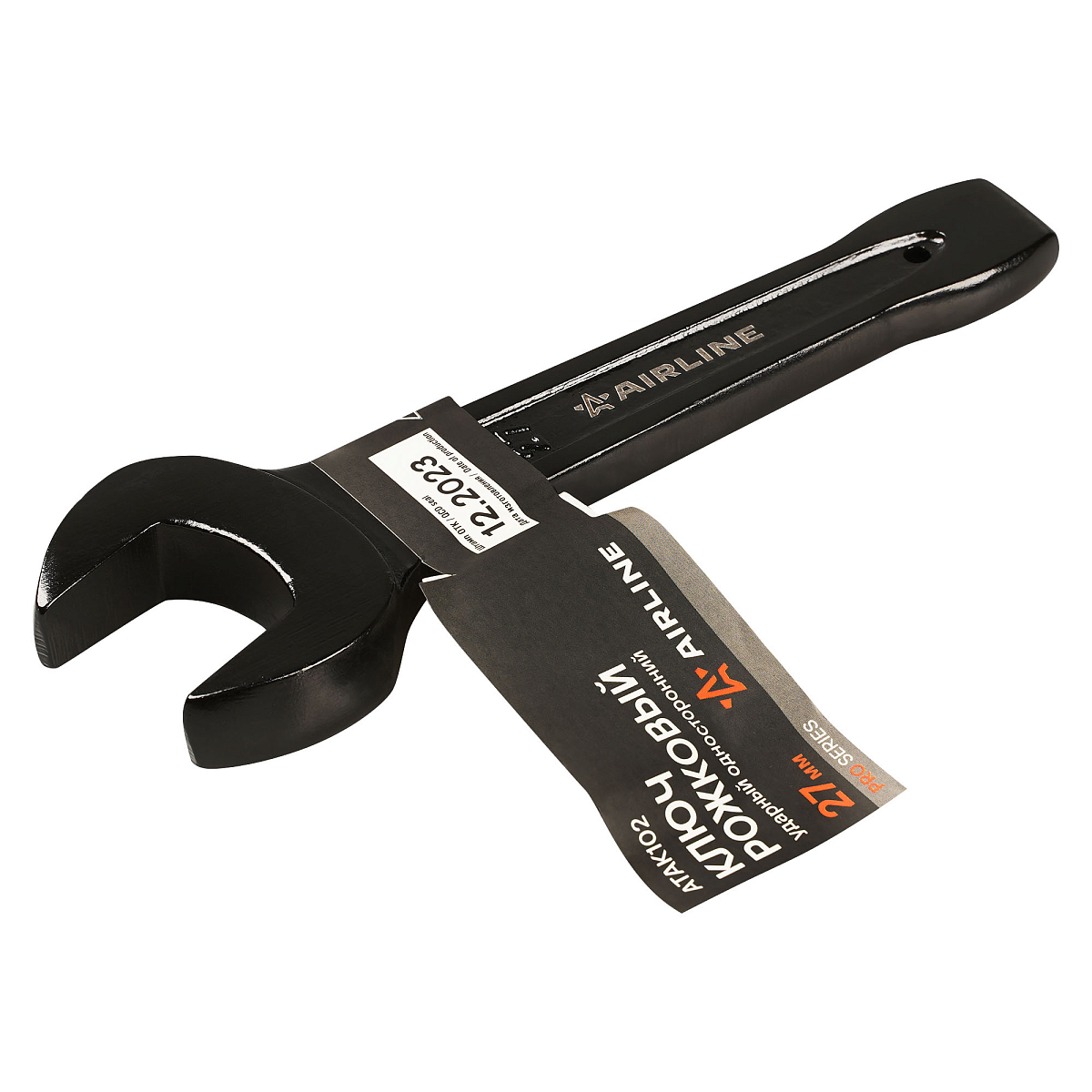 Ключ рожковый ударный односторонний 27мм, L=170-185мм