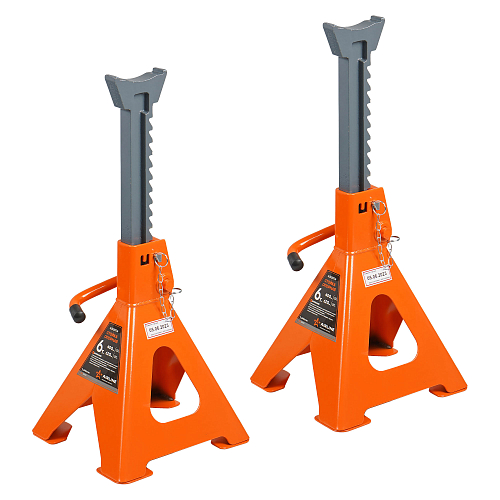 Стойка опорная 6т 400-620мм PRO, зубчатый механизм, доп.фиксатор, 2 шт.