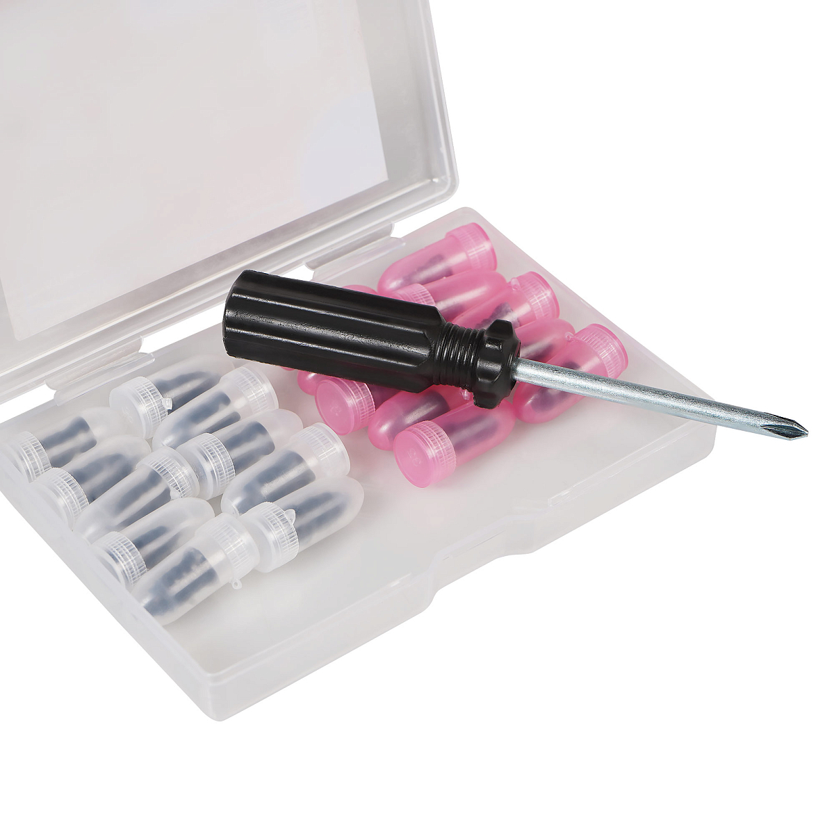 Ремкомплект для б/к шин в кейсе (саморезы прорезиненные 20 шт., отвертка)