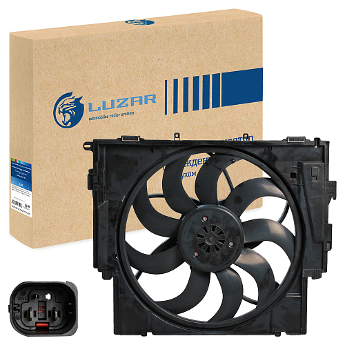 Электровентилятор охлаждения для автомобилей BMW 5 (F10) 2.0i [N20] (с кожухом) (600W)