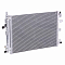 Радиатор кондиционера для автомобилей Volvo XC90 (02-) (c ресивером)