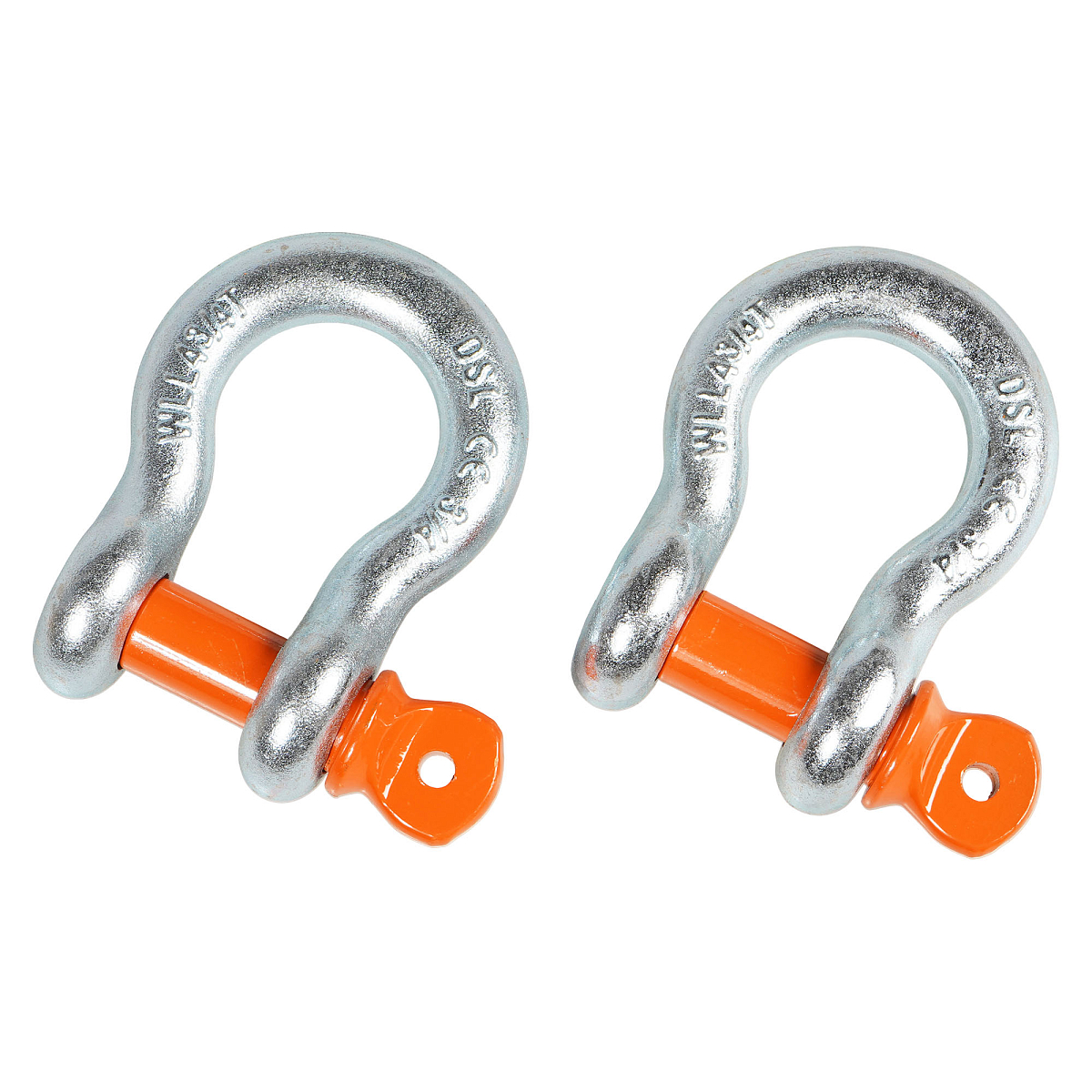 Шаклы буксировочные металлические 4,75 т / 19 т с сумкой, набор 2 шт. МП-серия