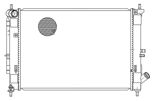 Радиатор охлаждения для автомобилей Elantra (11-)/Cerato (16-) 1.6i MT