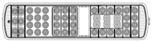 Фонарь задний для автомобилей Sitrak C7H/Howo T5G светодиодный, правый