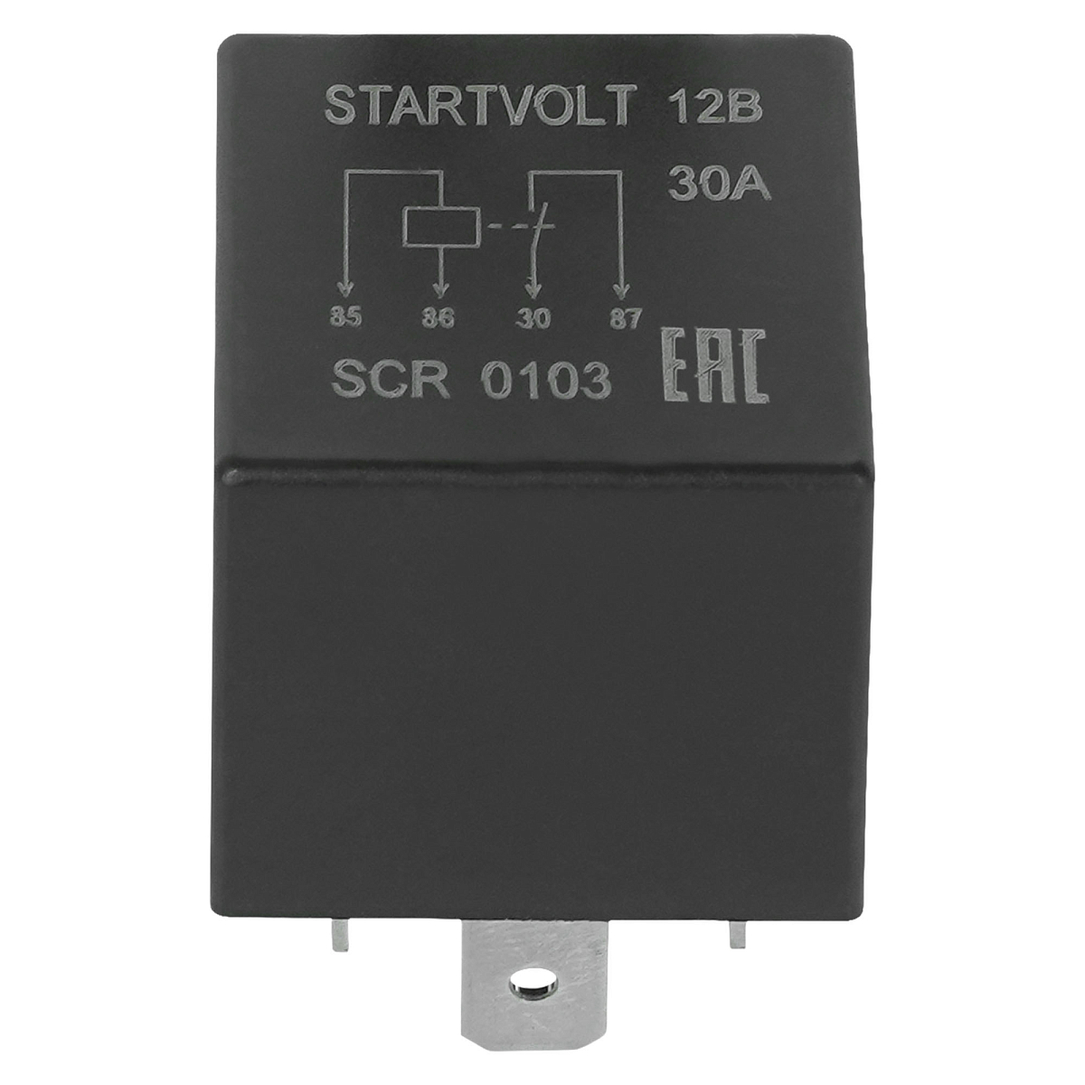 Реле 12V 30A 4 контакта (без кронштейна, без резистора)