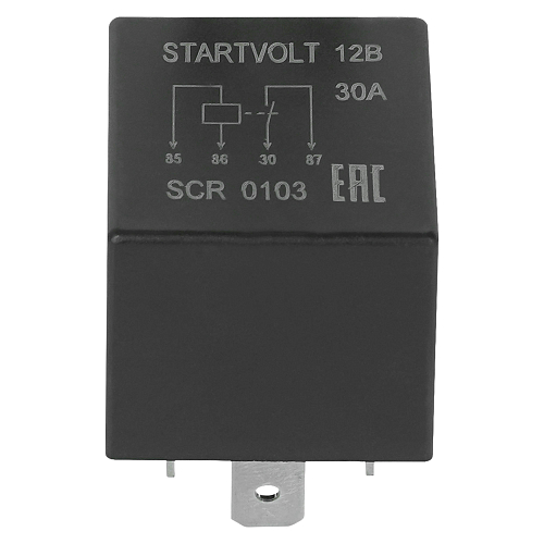 Реле 12V 30A 4 контакта (без кронштейна, без резистора)