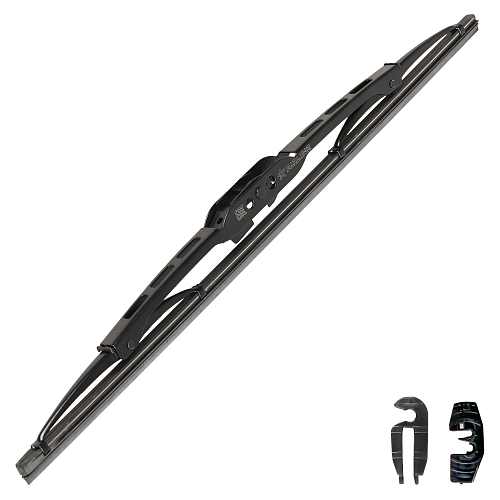 Щетка стеклоочистителя 400 мм (16") каркасная, 2 адаптера