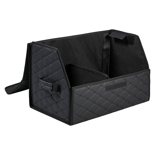 Органайзер-саквояж в багажник (55*30*35 см), стёганный ромб, цвет черный