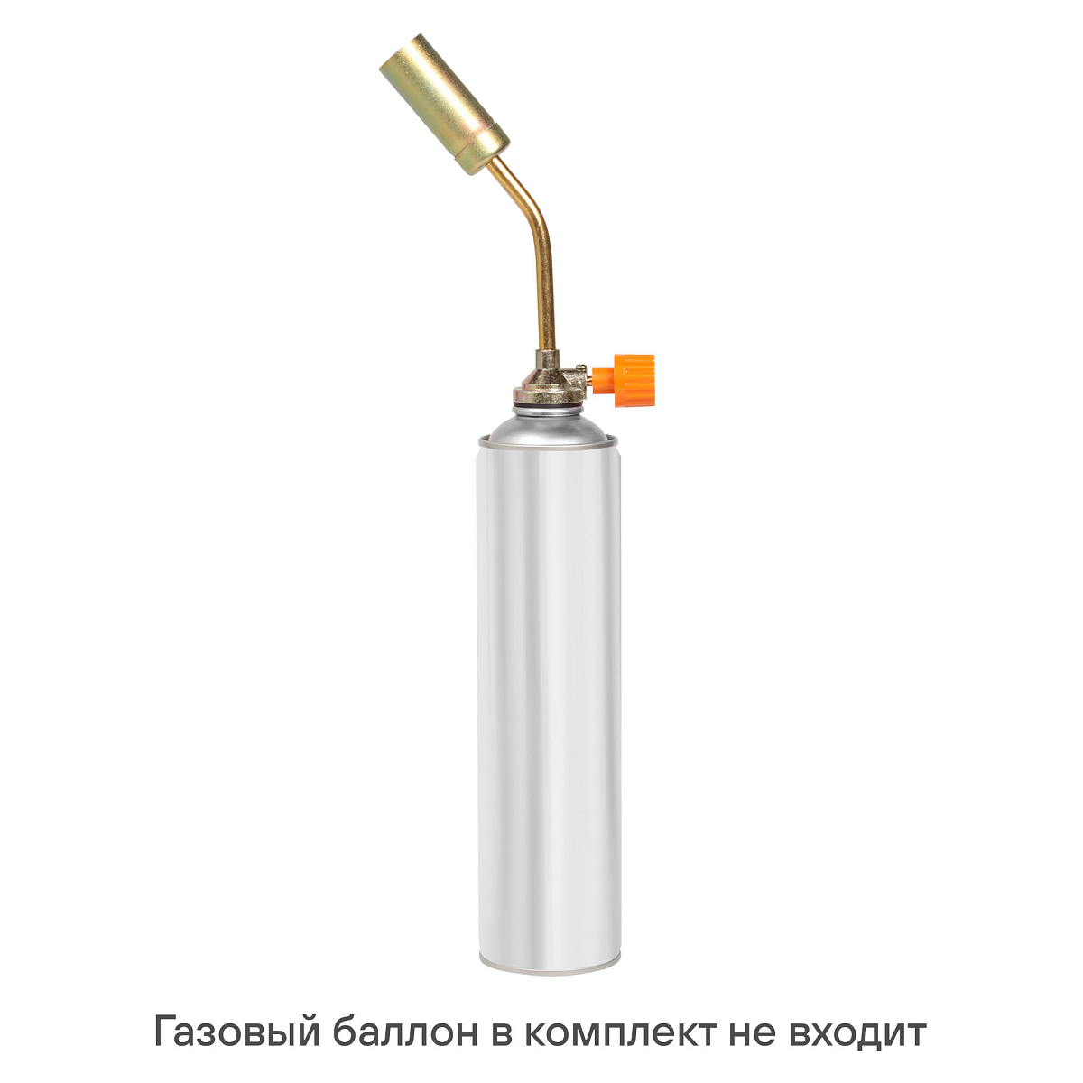 Горелка газовая на резьбовой баллон, ручной поджиг, 20*6,5*3 см