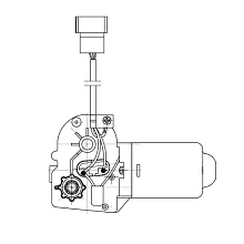 Моторедуктор стеклоочистителя для автомобилей Лада Ока 1111 (перед./задн.)