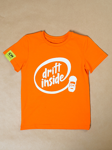 Футболка детская drift inside оранжевая
