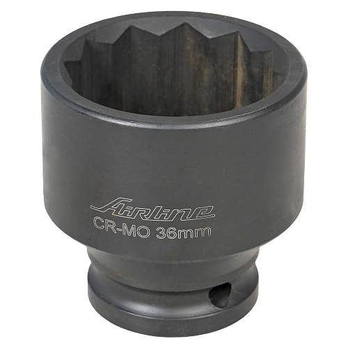 Головка ударная торцевая 1/2"DR двенадцатигранная 36мм, L=50мм