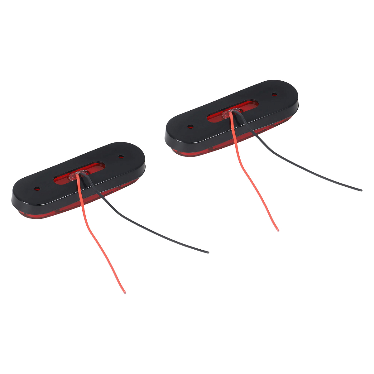 Огонь габаритный светодиодный, 12/24В, красный, комплект 2 шт.